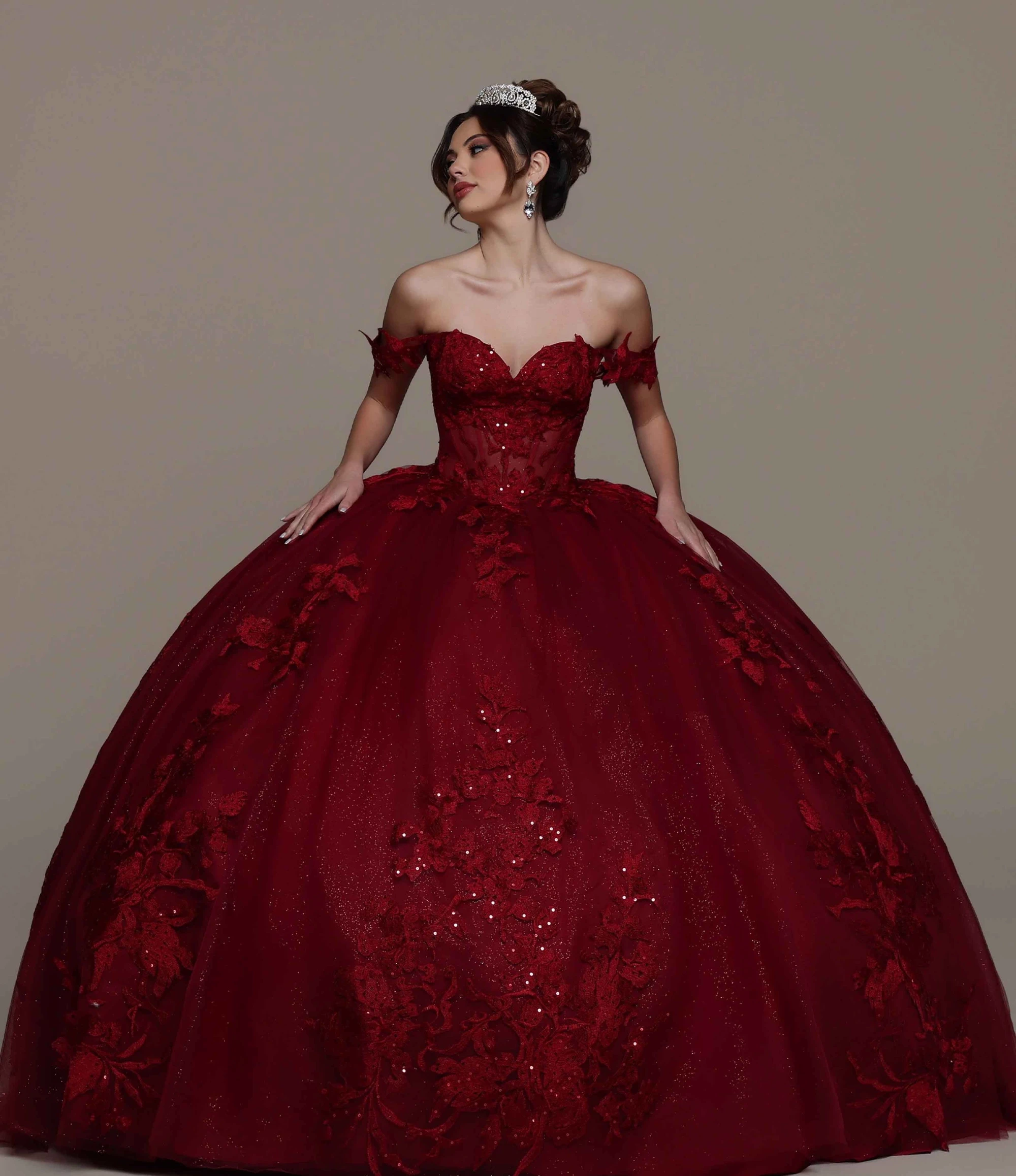 Model wearing a Q by Davinci dress