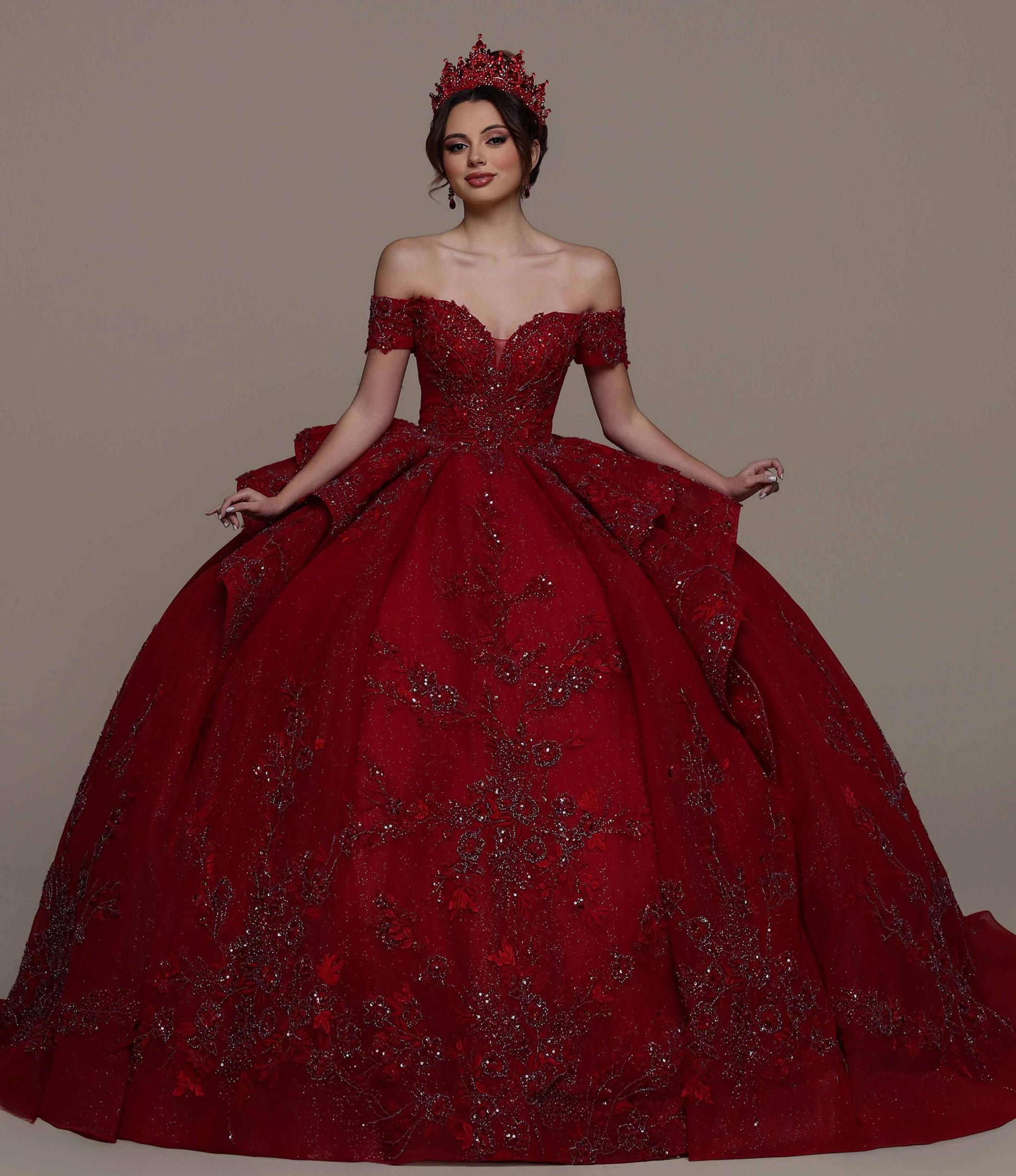 Model wearing a Q by Davinci dress