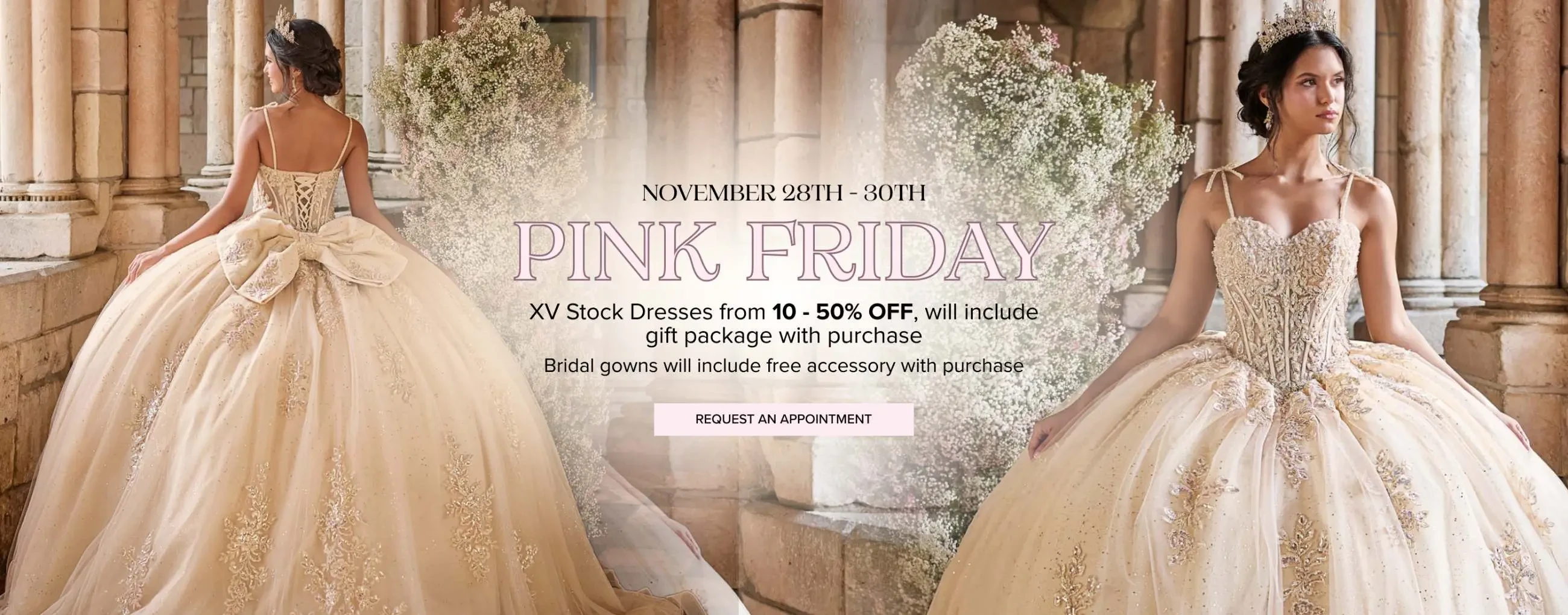 Pink Friday Sale at Bridal Quince by Elodia