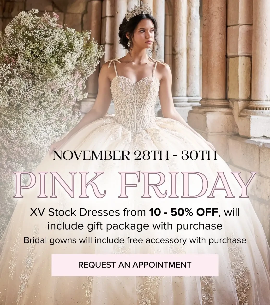 Pink Friday Sale at Bridal Quince by Elodia